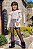 Conjunto de Blusa e  Shorts em Malha Tweed Brilho e Bolsa Pelo 71643 Kukiê - Imagem 1