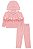 Conjunto de Jaqueta e Calça em Veludo Rosa 71496 Infanti - Imagem 2