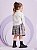 Conjunto Camisa ML e Short Saia Xadrez Momi J5877 - Imagem 3