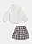 Conjunto Camisa ML e Short Saia Xadrez Momi J5877 - Imagem 4