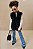 Colete Preto Alongado Pelo Vic Vicky 71853 - Imagem 6