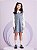 Vestido de Tweed Com Gola Momi Azul Celeste H4967 - Imagem 1