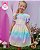 Vestido Candy Color Borboletas em Super Cetim Infanti 67854 - Imagem 1