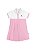 Vestido Polo Primavera Rosa e Branco Chapey Menina 26388 - Imagem 1