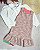Conjunto Vestido e Camisa Tweed, Cambraia Bordada Coral Elegante Paraiso - Imagem 1