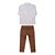 Conjunto Casual  Camisa e Calça Sarja em Caramelo Paraiso - Imagem 2