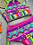 Biquini Cropped Laila Siri Kids Aplicação Coqueiro Neon 90093 - Imagem 2