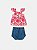Conjunto Blusa Floral e Shorts Animê Baby L2402 - Imagem 2