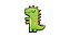 Jibbitz™ Dinossauro Verde - Imagem 1