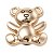Jibbitz™  GoldTeddy Bear - Imagem 1