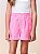 Short Sarja Rosa Neon Forte Com Glitter Momi Kids H5621 - Imagem 1