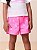 Conjunto Blusa MC e Short Sarja Pink Neon Bordado Margaridas Momi Mini J6100 - Imagem 6