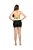Short Teen Siri Leticia Preto com Amarelo 90080 - Imagem 2