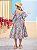 Vestido Azul com Estampa de Flores Animê Kids N4069 - Imagem 3