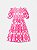Vestido de Laise Bordada com Laço Neon Forte Animê Kids N4273 - Imagem 4