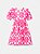 Vestido de Laise Bordada com Laço Neon Forte Animê Kids N4273 - Imagem 2