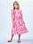 Vestido de Laise Bordada com Laço Neon Forte Animê Kids N4273 - Imagem 1