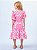Vestido de Laise Bordada com Laço Neon Forte Animê Kids N4273 - Imagem 3