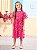 Vestido Pink de Tule com Flores 3D Animê Petite P5817 - Imagem 1