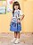 Conjunto Azul da Minnie Mouse com Strass Animê Petite P5862 - Imagem 1
