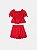 Conjunto Blusa e Shorts de Laise Vermelho Animê Petite P5863 - Imagem 6