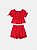 Conjunto Blusa e Shorts de Laise Vermelho Animê Petite P5863 - Imagem 2