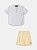 Conjunto Camisa Branca e Bermuda Amarela Social Youccie First I1888 - Imagem 2