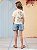 Blusa com Estampa da Minnie Mouse Laço Dourado Animê Kids N4091 - Imagem 3