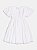 Vestido de Laise Branco Com Laço Frontal Momi Mini J5905 - Imagem 4