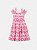 Vestido Rosa Com Estampa de Azulejo Animê Kids N4235 - Imagem 5