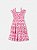 Vestido Rosa Com Estampa de Azulejo Animê Kids N4235 - Imagem 2