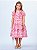 Vestido Rosa Com Estampa de Azulejo Animê Kids N4235 - Imagem 1