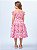 Vestido Rosa Com Estampa de Azulejo Animê Kids N4235 - Imagem 3