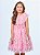 Vestido Rosa de Tule com Estampa em Foil Animê Kids N4282 - Imagem 5