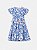 Vestido Azul Floral com Babados Animê Kids N4264 - Imagem 4