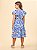 Vestido Azul Floral com Babados Animê Kids N4264 - Imagem 3
