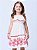 Vestido Branco Com Barrado Flores Momi Mini J5912 - Imagem 5