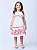 Vestido Branco Com Barrado Flores Momi Mini J5912 - Imagem 1