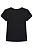 Blusa em Ribana 1x1 80302 Vic&Vicky Preta - Imagem 1