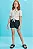 Shorts em Alfaiataria Off White Preto Vic&Vicky - Imagem 2