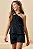 Shorts em Alfaiataria Off White Preto Vic&Vicky - Imagem 5