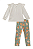 Conjunto de Blusa em Malha Power e Calça Legging em Canelado 90280 Kukiê Bebê Menina - Imagem 6