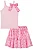 Conjunto Infantil Menina de Blusa Saia em Chiffon Brilho Kukiê 83731 - Imagem 8
