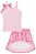 Conjunto Infantil Menina de Blusa Saia em Chiffon Brilho Kukiê 83731 - Imagem 7
