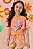Conjunto Kukiê com Shorts e Blusa Laranja Tigre Infantil Verão 84500 - Imagem 3