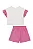Conjunto Kukiê Rosa Casa Cogumelo Infantil Feminino de Verão 86479 - Imagem 6