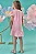 Vestido Infantil Kukie Rosa Borboletas Bordado com Strass Verão Moda Kids 88827 - Imagem 3