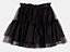 Saia de Tule Poa Com Babados Preta Momi H5893 - Imagem 1