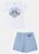 Conjunto Ursinho Azul Com Short Momi H6544 - Imagem 1