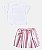 Conjunto Bailarina Com Short Saia Rosa Metalizada Momi J6484 - Imagem 4